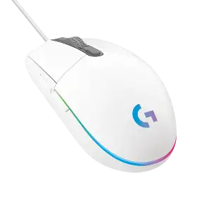 LOGITECH G102 LIGHTSYNC RGB 6 BUTTON GAMING MOUSE WHITE